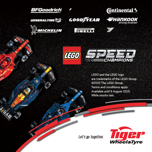 tiger wheel & tyre lego campaign promotion
