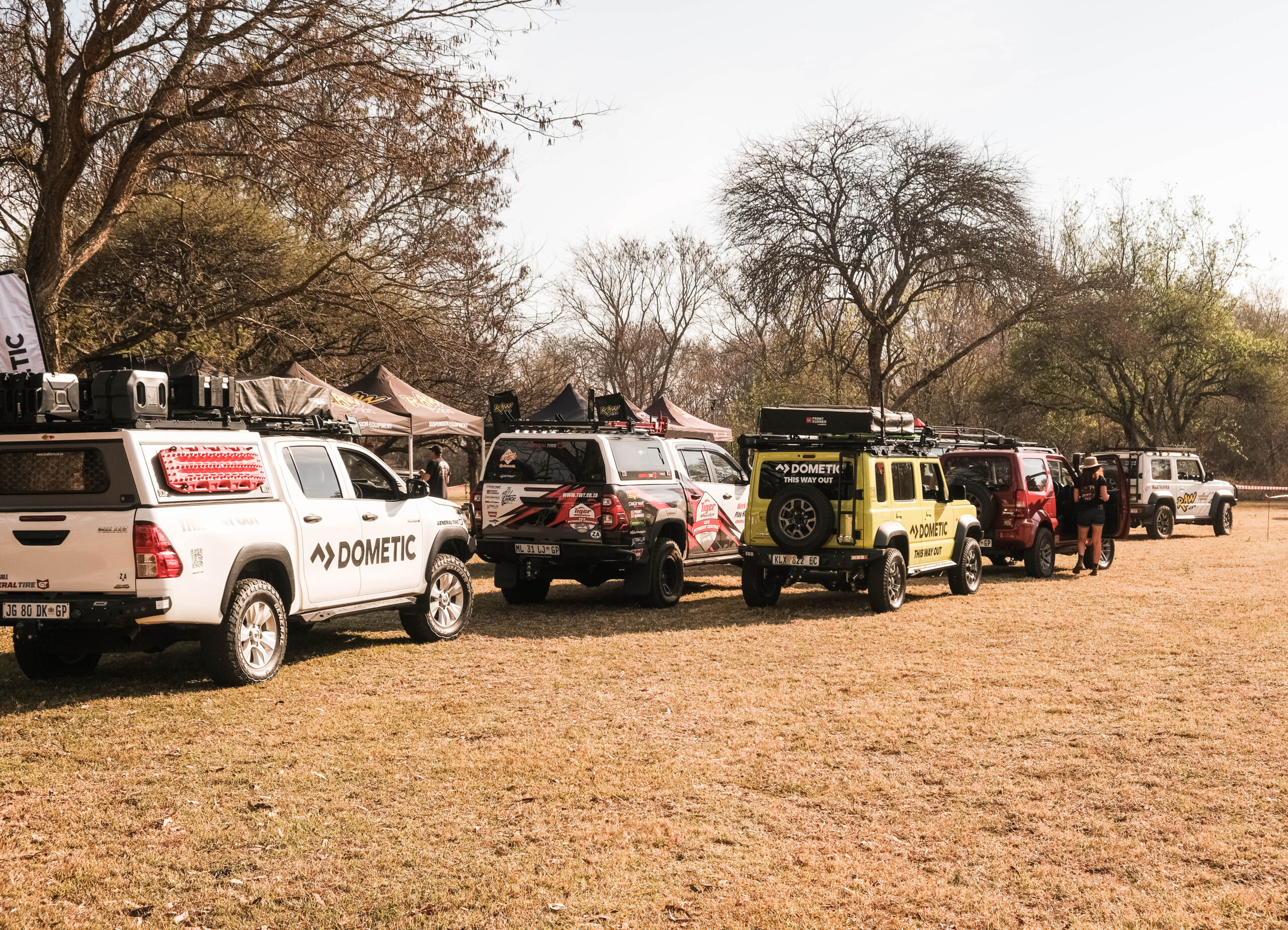 Women taking part in the Tiger Wheel & Tyre Women's 4x4 Drive Challenge